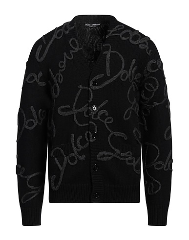 DOLCE&GABBANA Cardigan Black 50% Virgin Wool, 30% Wool, 14% Silk, 6% Cashmere