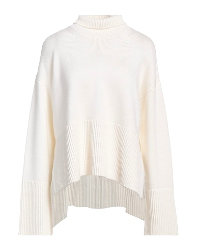 DONDUP Polo neck White 100% Wool