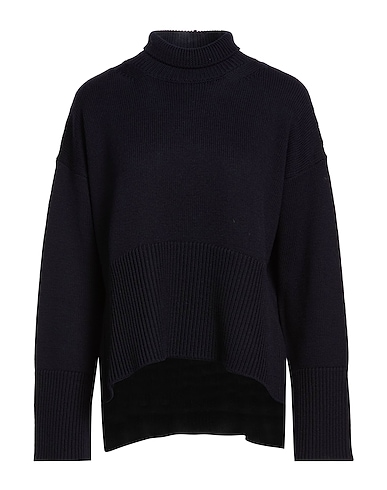 DONDUP Polo neck Midnight blue 100% Wool