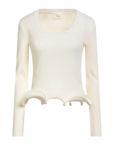 VICOLO Pullover Panna 52% Viscosa, 26% Poliestere, 22% Poliammide