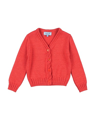 MIMISOL Cardigan Tomato red 80% Wool, 20% Polyamide