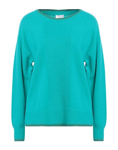 LIU •JO Sweater Turquoise 100% Wool, Polyester, Metallic Polyester
