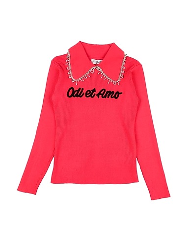 ODI ET AMO Pullover Rot 70% Rayon, 30% Nylon
