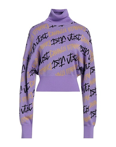 JUST CAVALLI Polo neck Mauve 50% Acrylic, 50% Wool