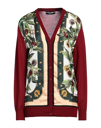DOLCE&GABBANA Cardigan Brick 60% Cashmere, 40% Silk