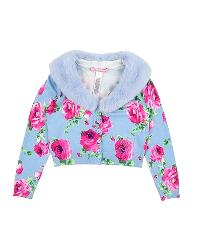 MISS BLUMARINE Strickjacke Hellblau 80% Viskose, 20% Polyamid, Polyester