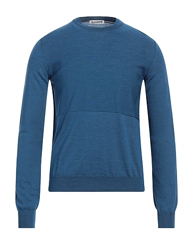 JIL SANDER Jumper Blue 100% Virgin Wool