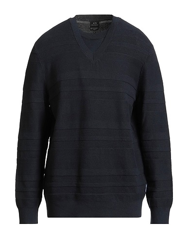 ARMANI EXCHANGE Jumper Midnight blue 100% Cotton