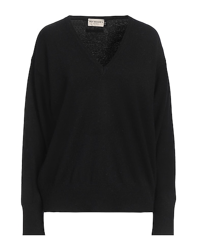 ROŸ ROGER'S Sweater Black 45% Wool, 25% Viscose, 25% Polyamide, 5% Cashmere