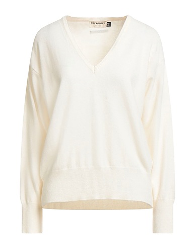 ROŸ ROGER'S Jumper Off white 45% Wool, 25% Viscose, 25% Polyamide, 5% Cashmere