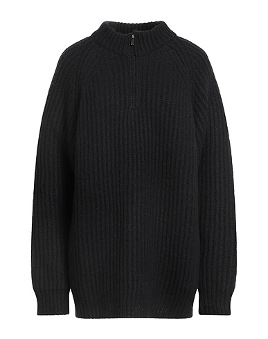 MASSIMO ALBA Polo neck Black 80% Wool, 20% Cashmere