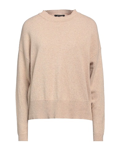 ARAGONA Cashmere jumper Sand 100% Cashmere