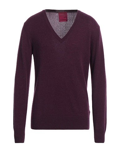 CAPSULE KNIT Cashmere jumper Burgundy 100% Cashmere