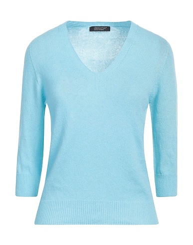 ARAGONA Cashmere jumper Turquoise 100% Cashmere