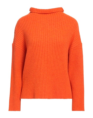 AKEP Polo neck Orange 57% Acrylic, 29% Polyamide, 7% Wool, 7% Viscose