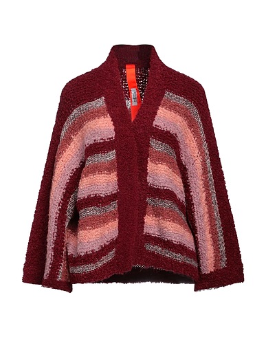 COLOUR MARKET® Cardigan Brick 52% Acrylic, 23% Viscose, 14% Polyamide, 7% Wool, 4% Metallic fiber
