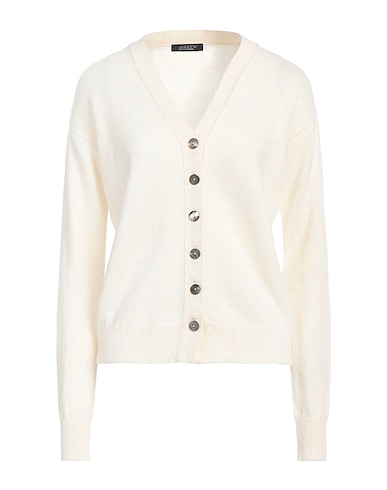 ARAGONA Cardigan Ivory 100% Cashmere