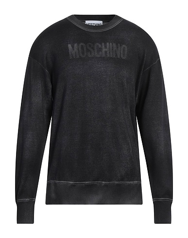 MOSCHINO Pullover Antracite 100% Cotone