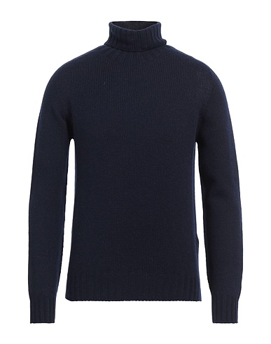 ARAGONA Polo neck Navy blue 85% Wool, 15% Cashmere