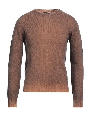 ARAGONA Sweater Camel 85% Wool, 15% Cashmere