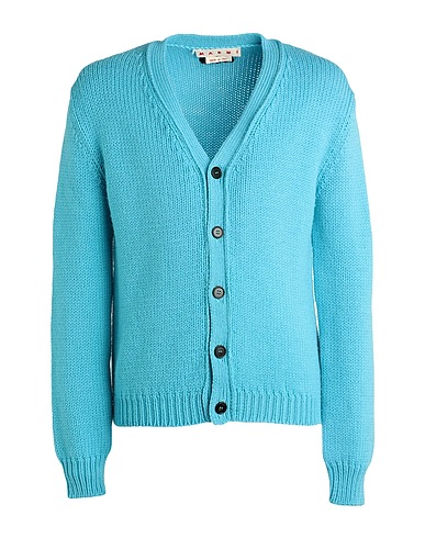 MARNI Cardigan Azure 100% Virgin Wool