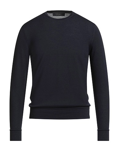 VNECK Jumper Midnight blue 100% Merino Wool