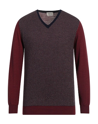 BROOKSFIELD Sweater Burgundy 100% Virgin Wool