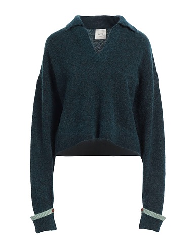 ALYSI Jumper CRÈME Dark green 36% Polyamide, 30% Mohair wool, 30% Wool, 4% Elastane