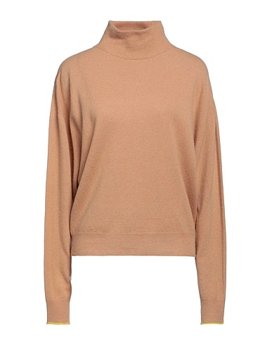 ALYSI Turtleneck CRÈME Camel 85% Wool, 15% Cashmere, Polyester