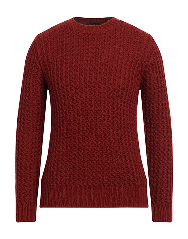 ROBERTO COLLINA Sweater Brown 68% Baby alpaca wool, 22% Nylon, 10% Wool