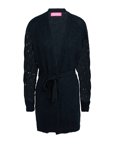 PINK MEMORIES Cardigan Navy blue 36% Acrylic, 30% Mohair wool, 30% Polyamide, 4% Wool, Other Fibres
