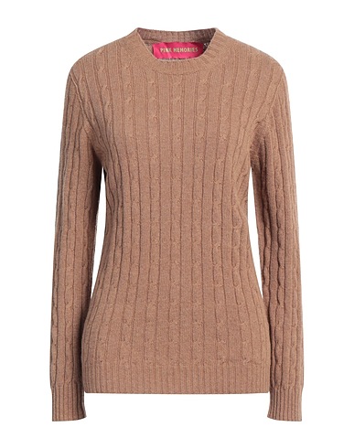 PINK MEMORIES Sweater Camel 40% Recycled wool, 30% Viscose, 20% Recycled polyamide, 10% Cashmere
