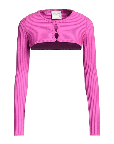 FORTE_FORTE Coprispalle Fucsia 95% Lana Vergine, 5% Elastan