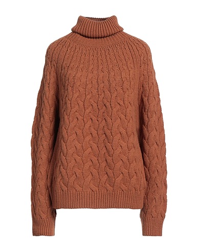 ALPHA STUDIO Polo neck Camel 45% Acrylic, 40% Alpaca wool, 15% Wool