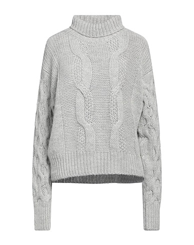 PINK MEMORIES Turtleneck Light grey 50% Wool, 40% Acrylic, 10% Alpaca wool