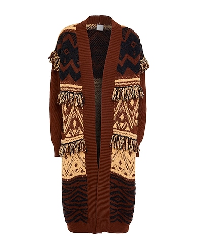 ELEVENTY Ζακέτα Καφέ 45% Μαλλί, 30% Βισκόζη, 25% Κασμίρι, Πολυαμίδη, Μαλλί αλπακά