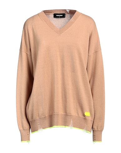 DSQUARED2 Jumper Camel 69% Virgin Wool, 30% Cashmere, 1% Polyester