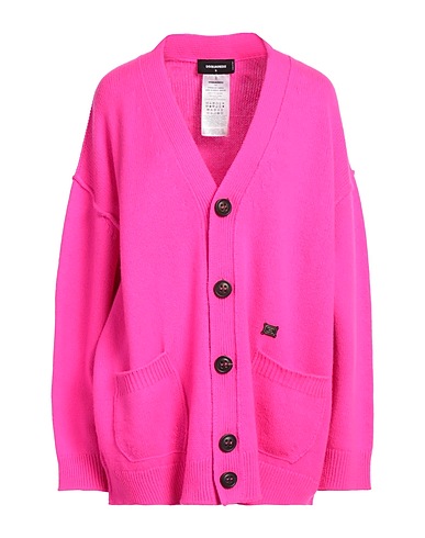DSQUARED2 Cardigan Fuchsia 90% Wool, 10% Cashmere