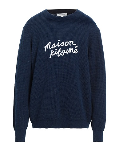 MAISON KITSUNÉ Sweater Navy 100% Wool