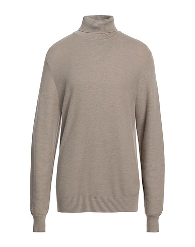 CASHMERE COMPANY Polo neck Grey 50% Cashmere, 50% Wool