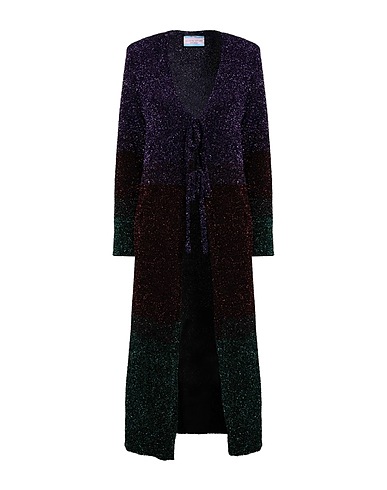 ELEONORA GOTTARDI Cardigan Viola 67% Poliammide, 33% Metallo