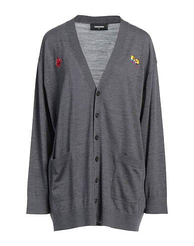 DSQUARED2 Cardigan Grey 100% Virgin Wool