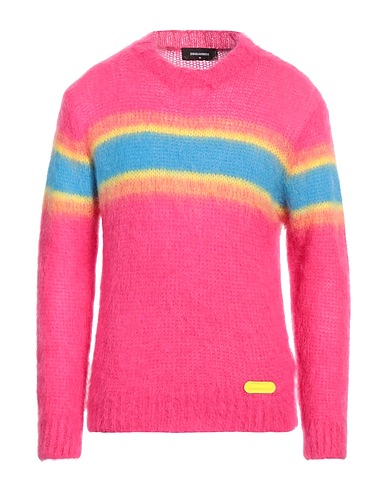 DSQUARED2 Jumper Fuchsia 50% Mohair wool, 32% Polyamide, 18% Wool