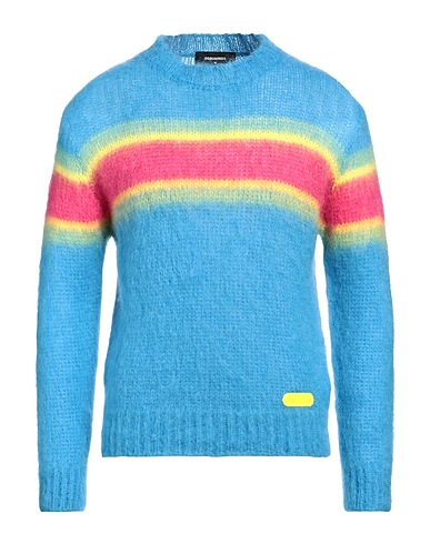 DSQUARED2 Jumper Azure 50% Mohair wool, 32% Polyamide, 18% Wool