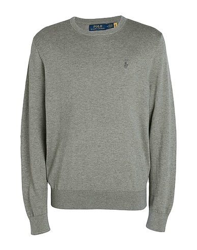 POLO RALPH LAUREN プルオーバー THE ICONIC MESH POLO SHIRT
 グレー コットン 95% / リサイクルカシミヤ 5%
