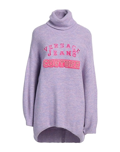 VERSACE JEANS COUTURE Polo neck Mauve 51% Acrylic, 40% Polyamide, 5% Wool, 4% Elastane