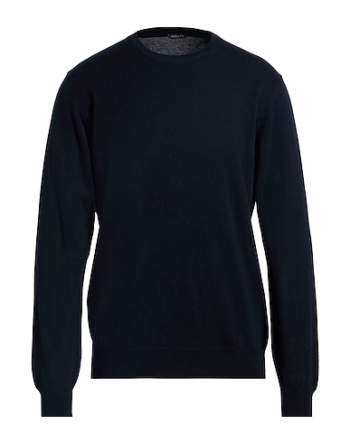 RETOIS Pullover Blu notte 85% Cotone, 15% Lana Merino