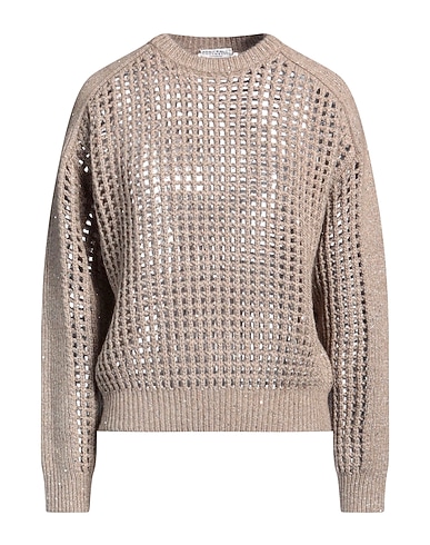 BRUNELLO CUCINELLI Sweater Khaki 41% Wool, 39% Cashmere, 9% Mohair wool, 8% Polyamide, 3% Polyester