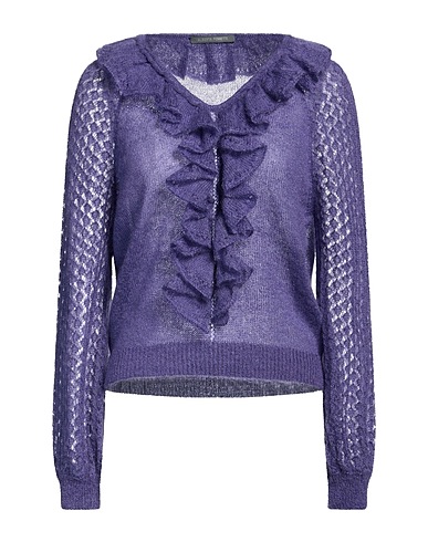 ALBERTA FERRETTI Pullover Viola 50% Lana mohair, 32% Poliammide, 18% Lana Vergine, Elastan