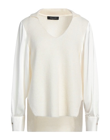FABIANA FILIPPI Jumper Ivory 48% Virgin Wool, 19% Cashmere, 13% Mohair wool, 11% Polyamide, 9% Silk